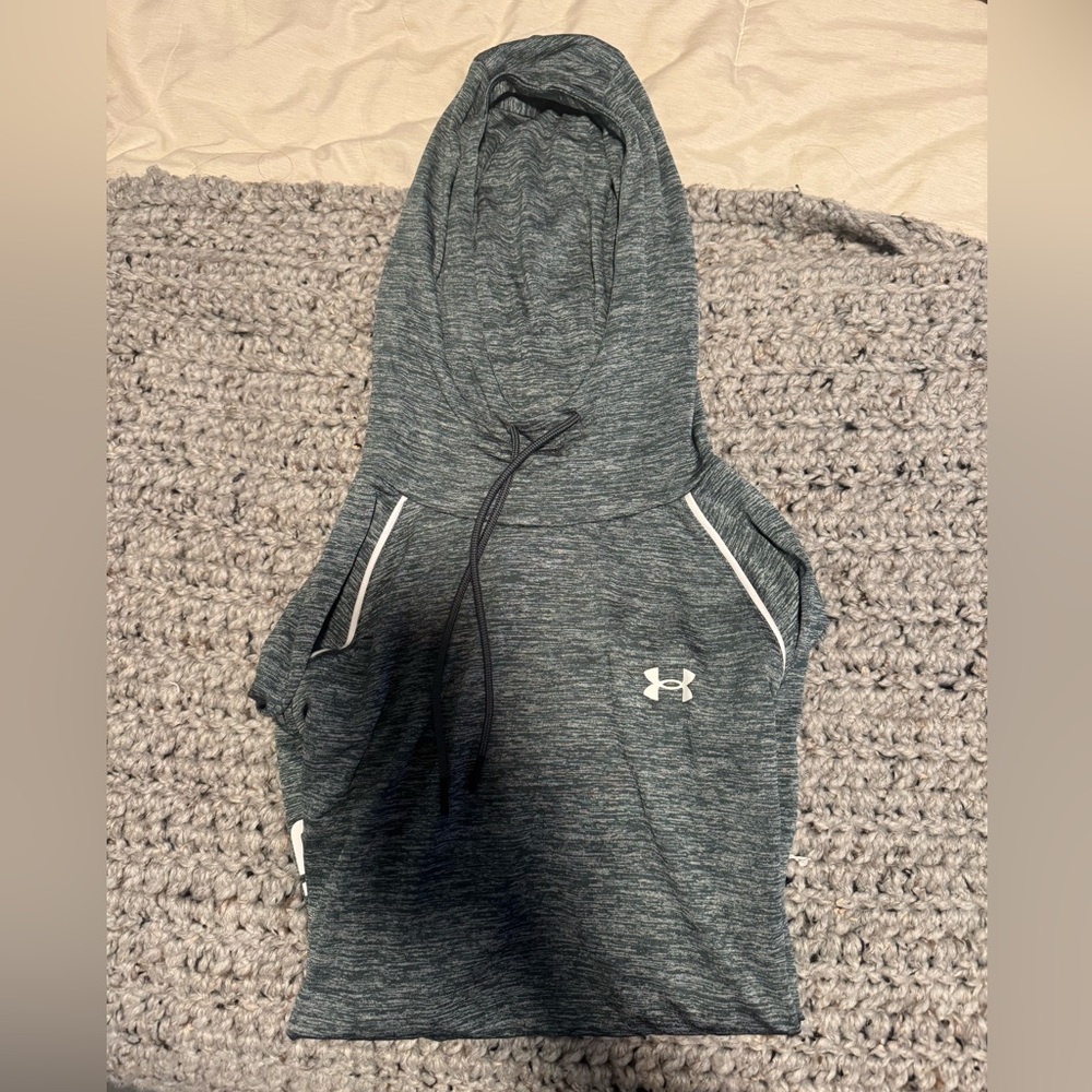 Under Armour Charcoal Heather Sleeveless Hoodie